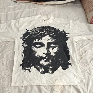 Sainthillsworld Men's Long Sleeve Graphic Tee - White